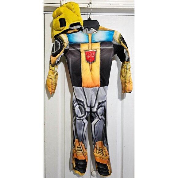 Bumblebee Toddler Costume 3T-4T  Transformers Rescue Bots Soft Mask Halloween - Picture 1 of 6